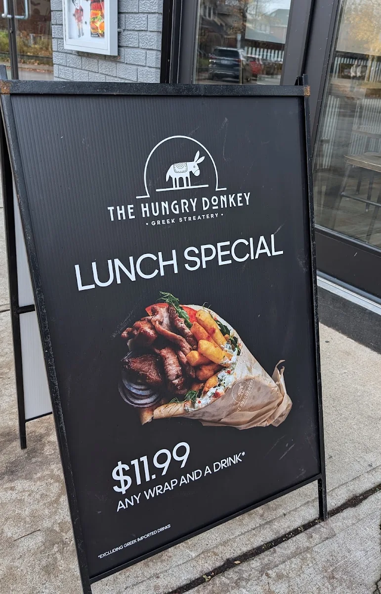 Menu, Hungry Donkey Hamilton