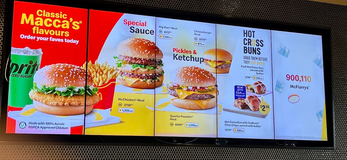 Menu, McDonald's Augustine Heights