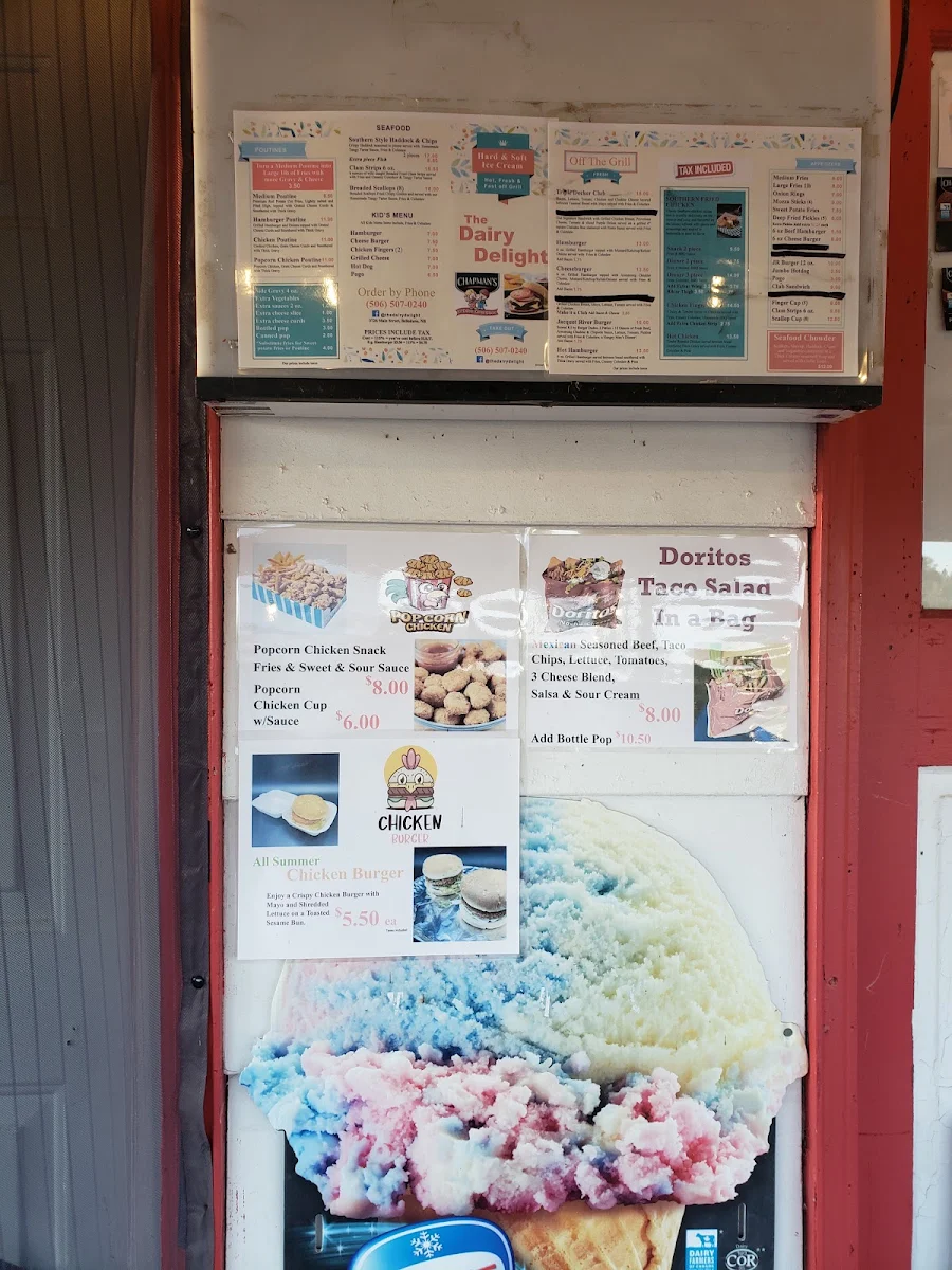 Menu, Dairy Delight