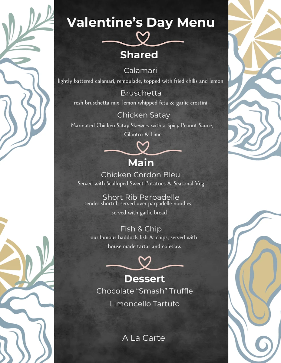 Menu, Harbour House Tap & Kitchen