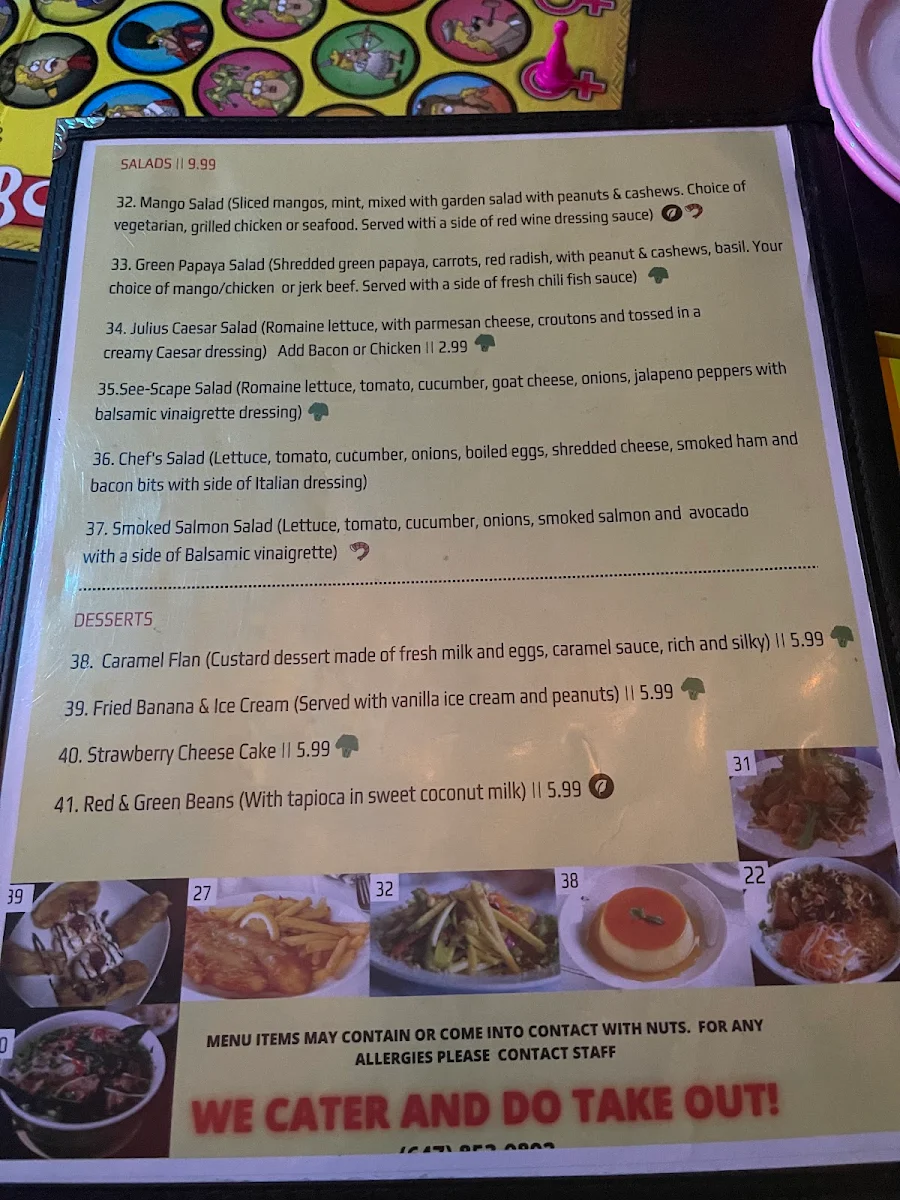 Menu, See-Scape