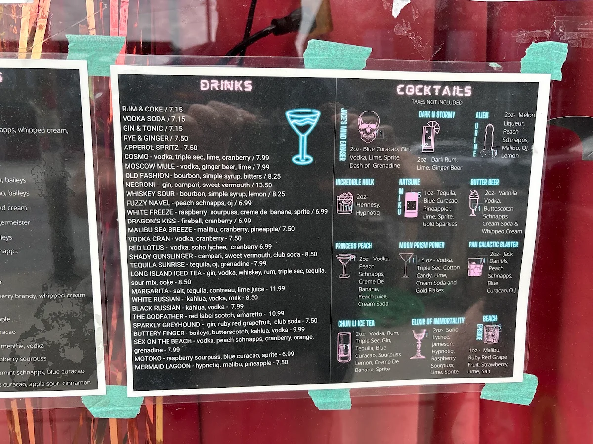 Menu, See-Scape