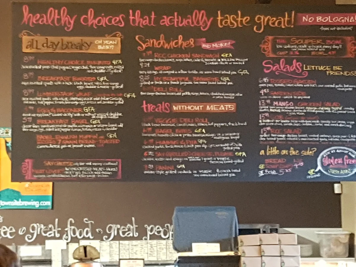 Menu, River City Coffee Roasters, Bakery and Eatery