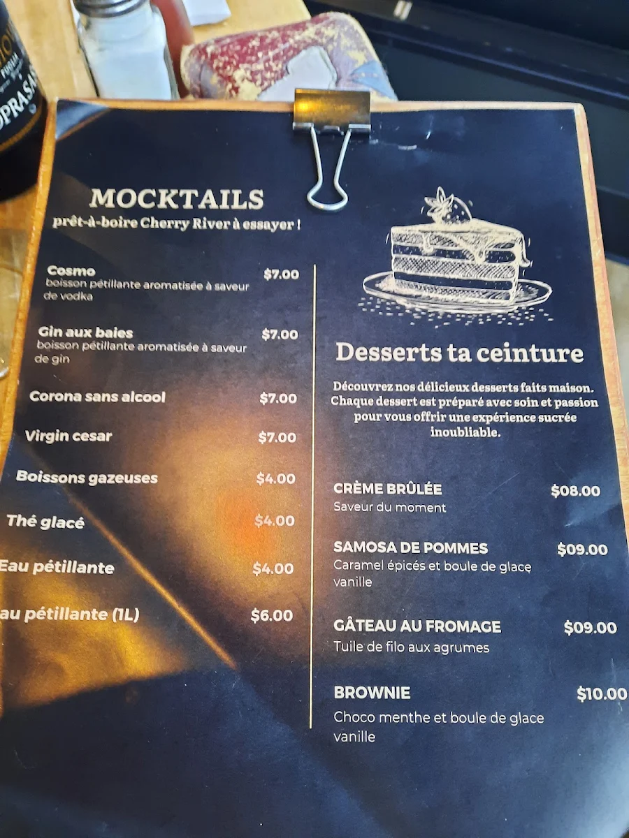 Menu, Méchant Steak Magog