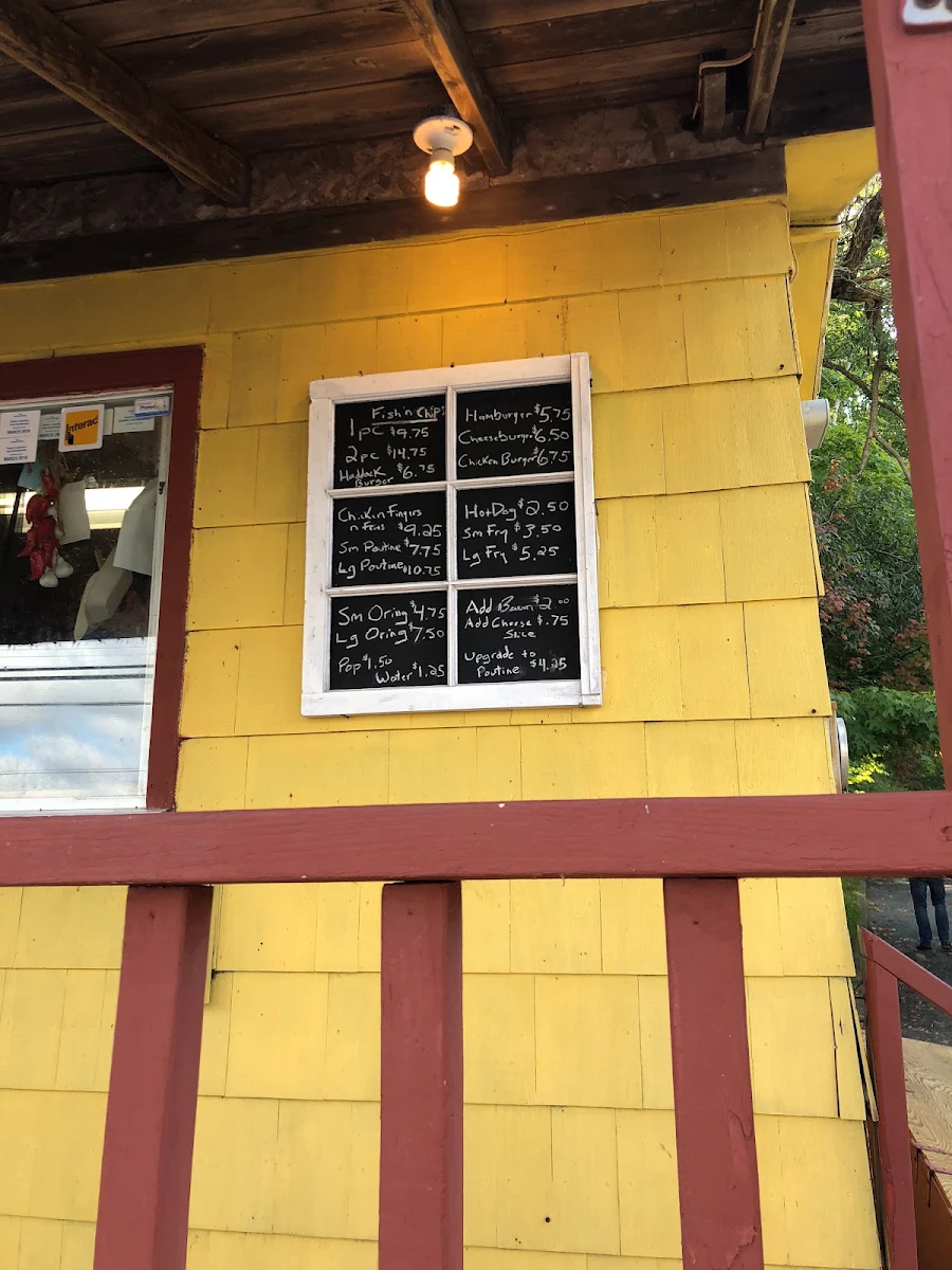 Menu, Hennigar's Cookhouse