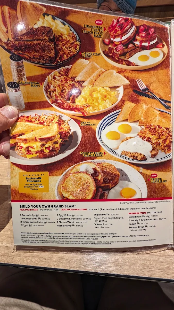 Menu, Denny's Restaurant Abbotsford - Simon Ave