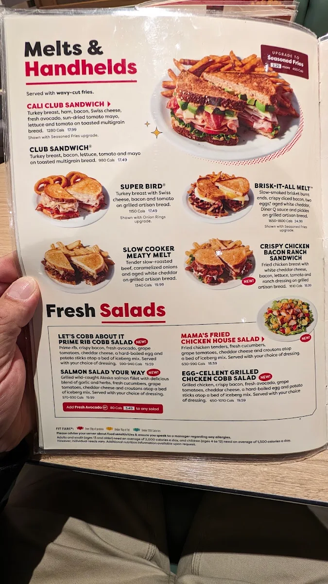 Menu, Denny's Restaurant Abbotsford - Simon Ave