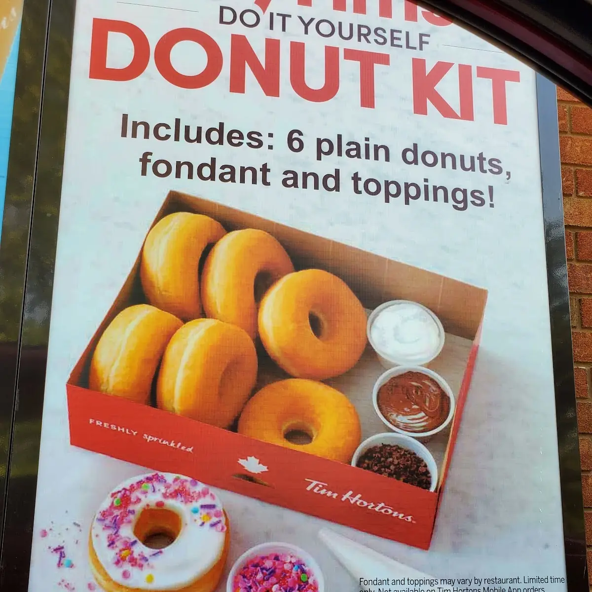 Menu, Tim Hortons