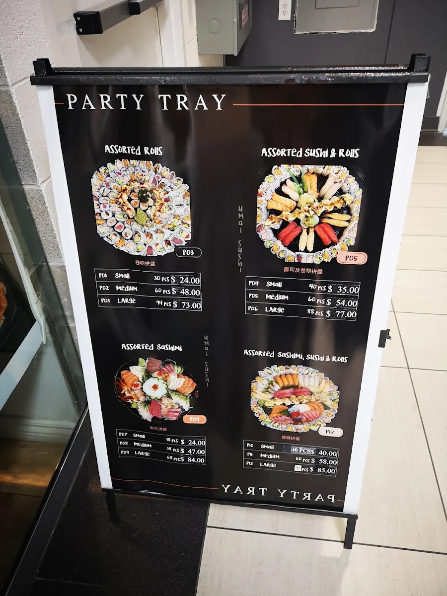 Menu, Umai Sushi