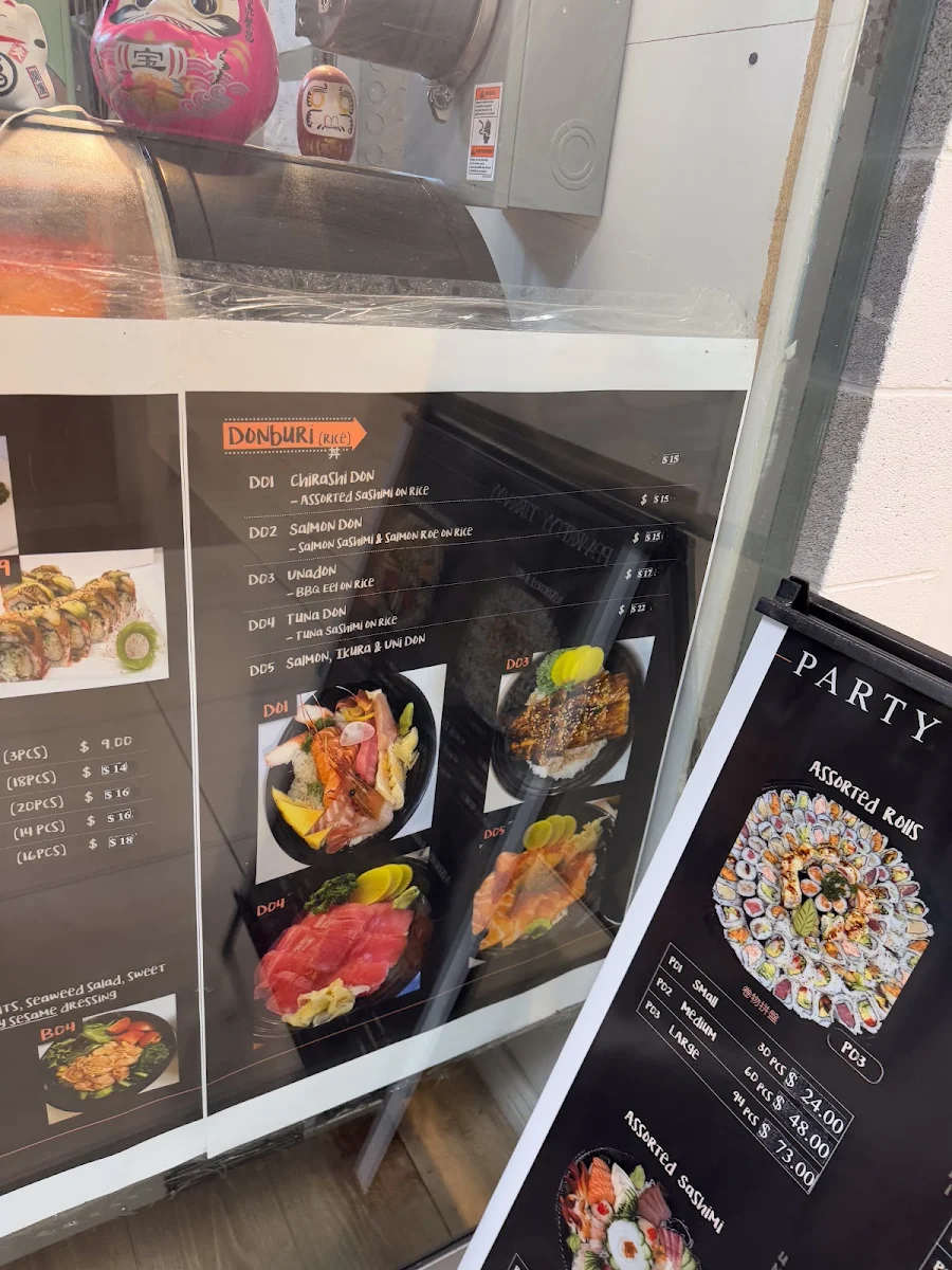 Menu, Umai Sushi