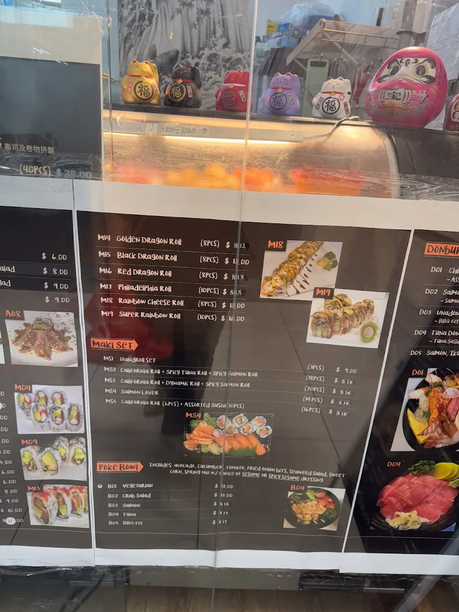 Menu, Umai Sushi