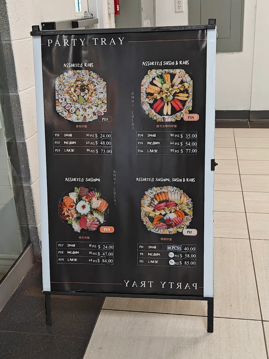Menu, Umai Sushi