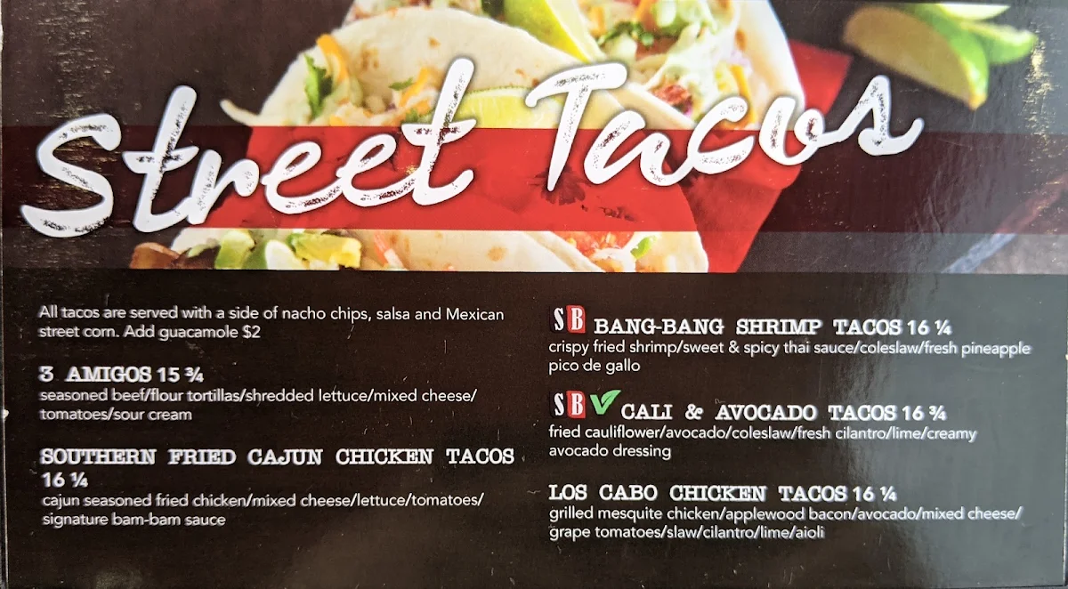 Menu, Studabakers