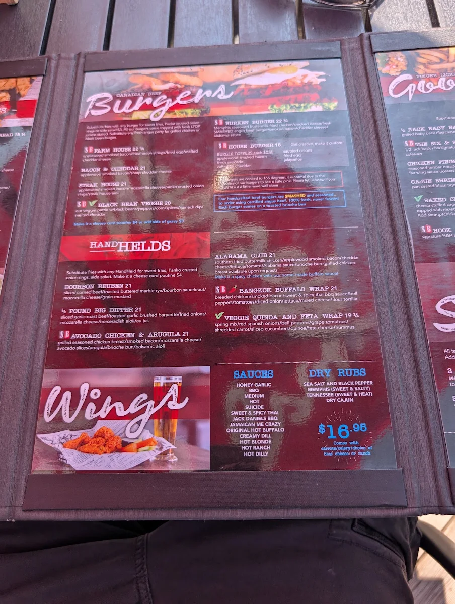 Menu, Studabakers