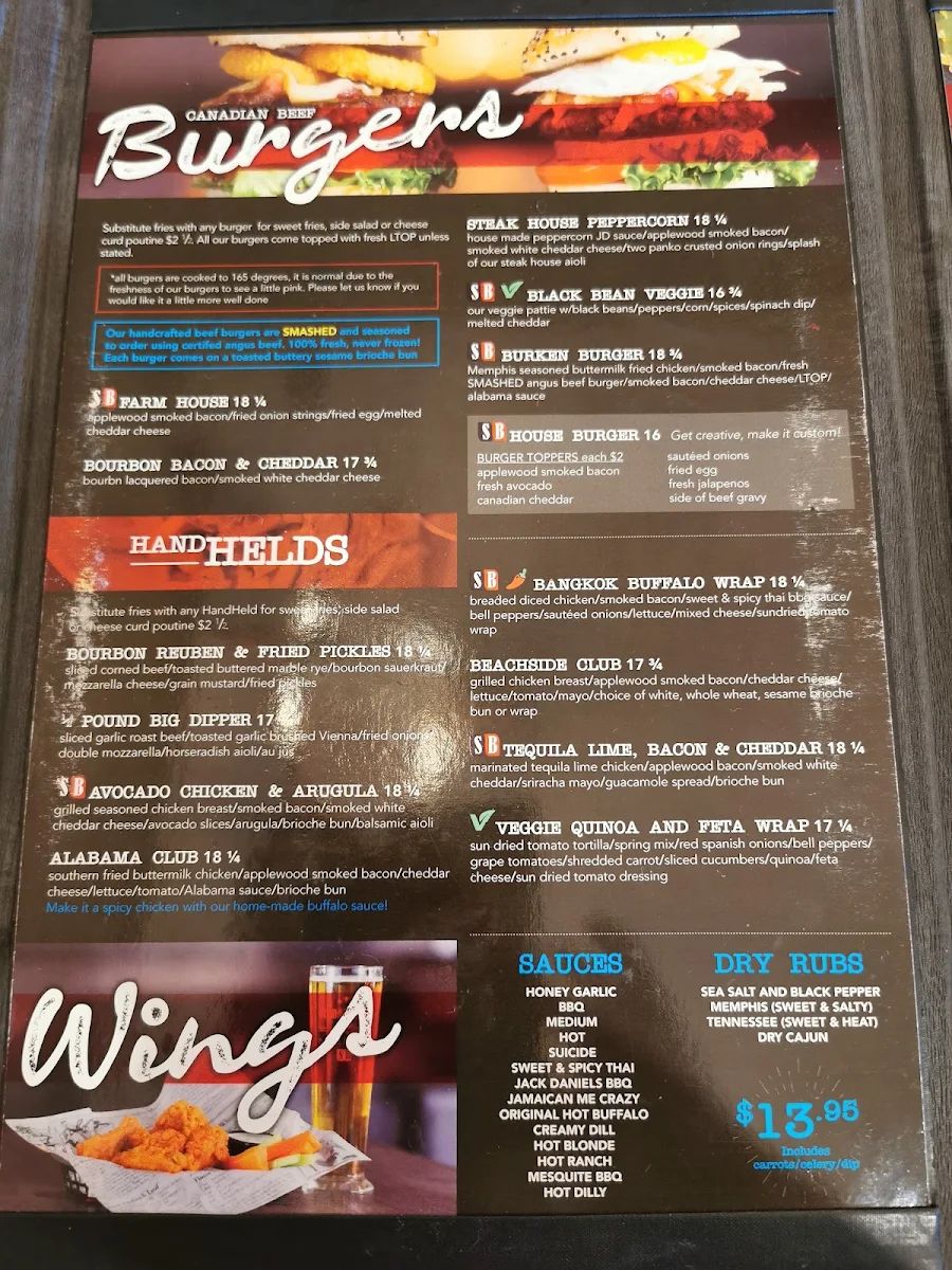 Menu, Studabakers