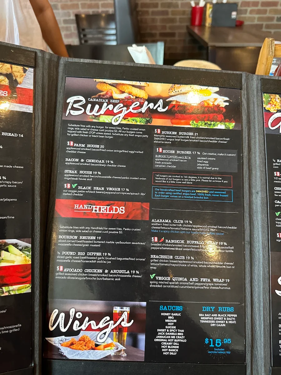 Menu, Studabakers