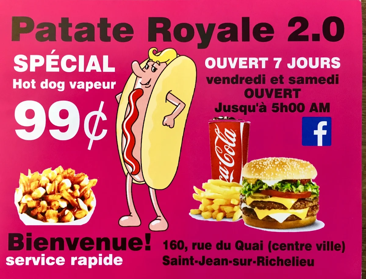Menu, La Patate Royale 2.0