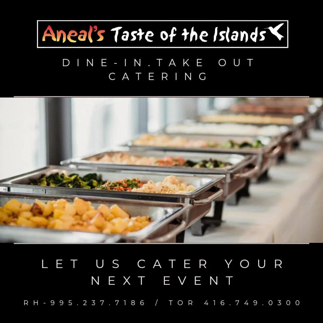 Menu, Aneal’s Taste Of The Islands