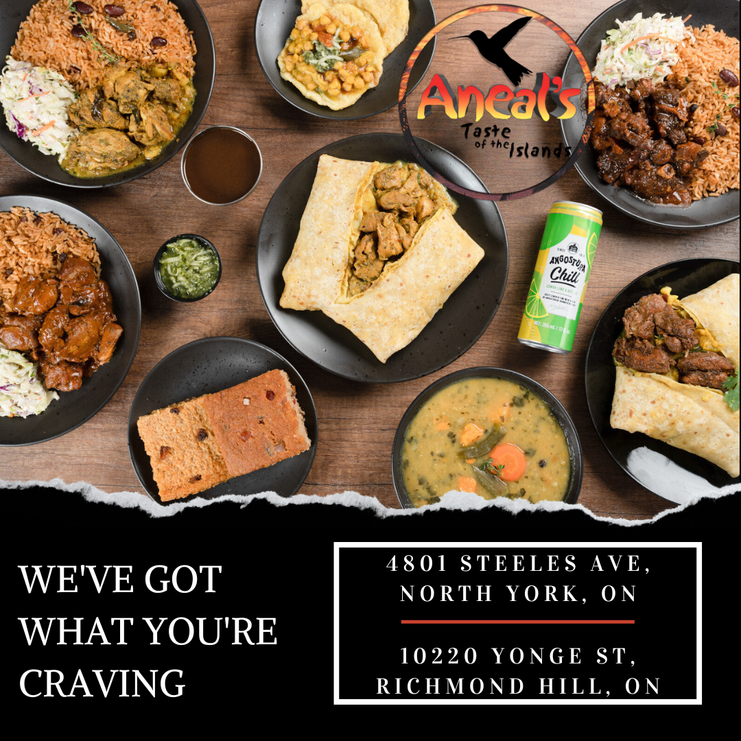 Menu, Aneal’s Taste Of The Islands