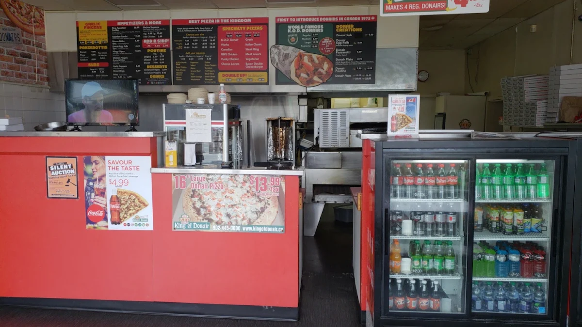 Menu, King of Donair