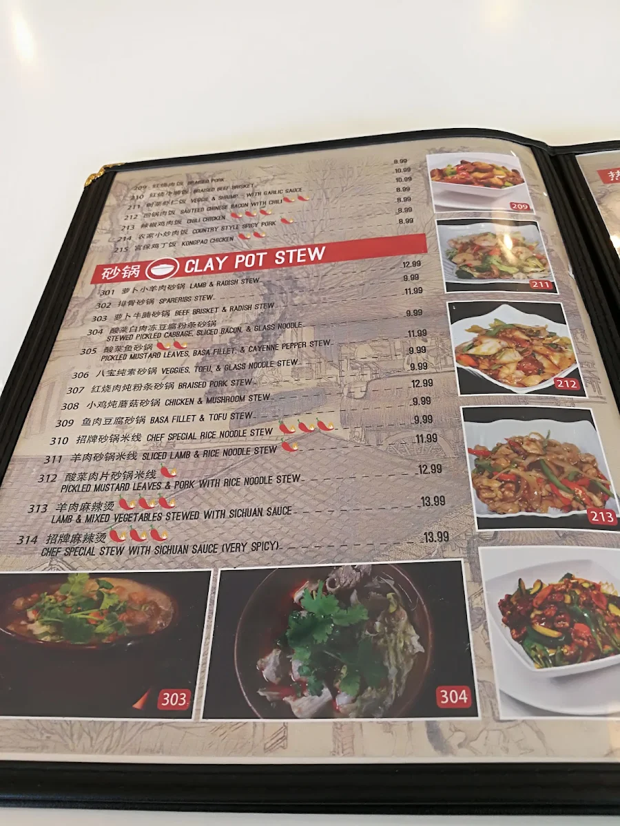 Menu, Mr. Gao