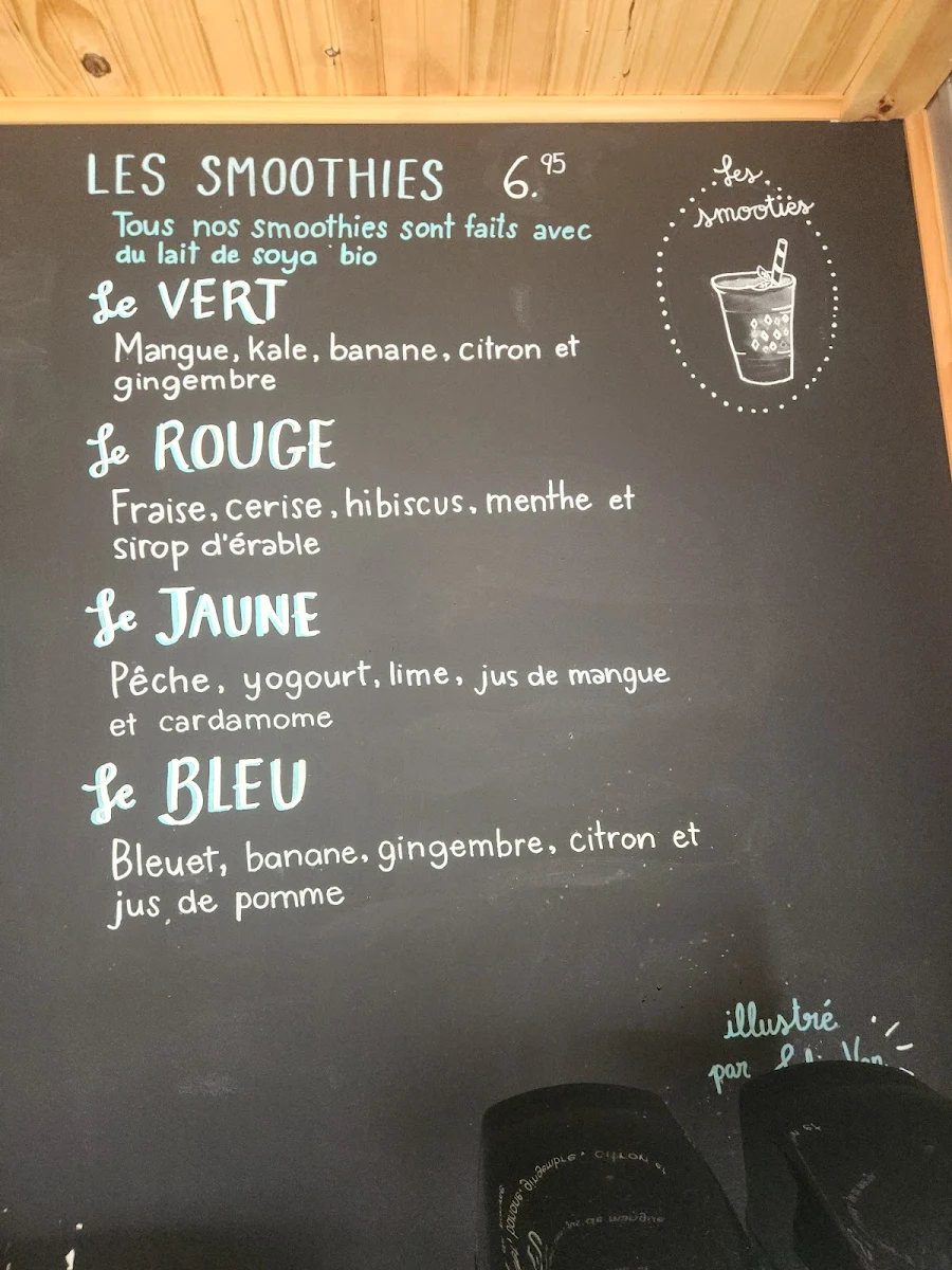 Menu, La Cabane à Glaces