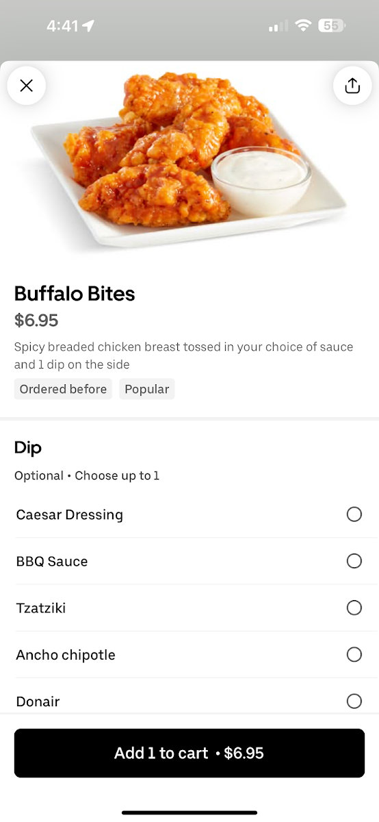 Menu, Pita Pit