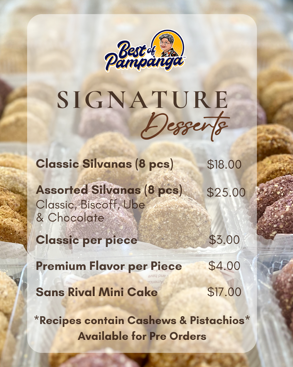 Menu, Best of Pampanga