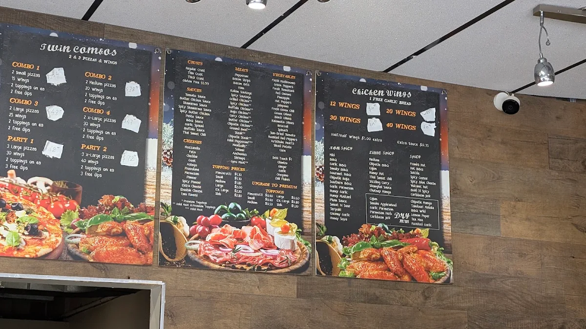 Menu, Pizza CraviN