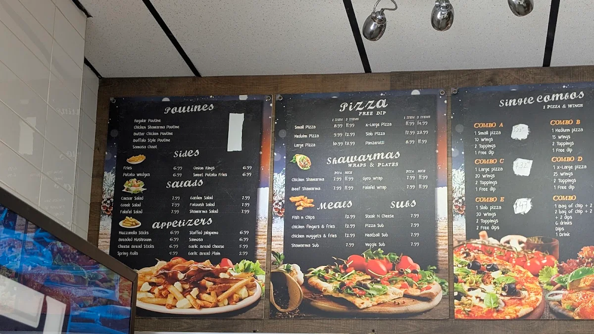 Menu, Pizza CraviN