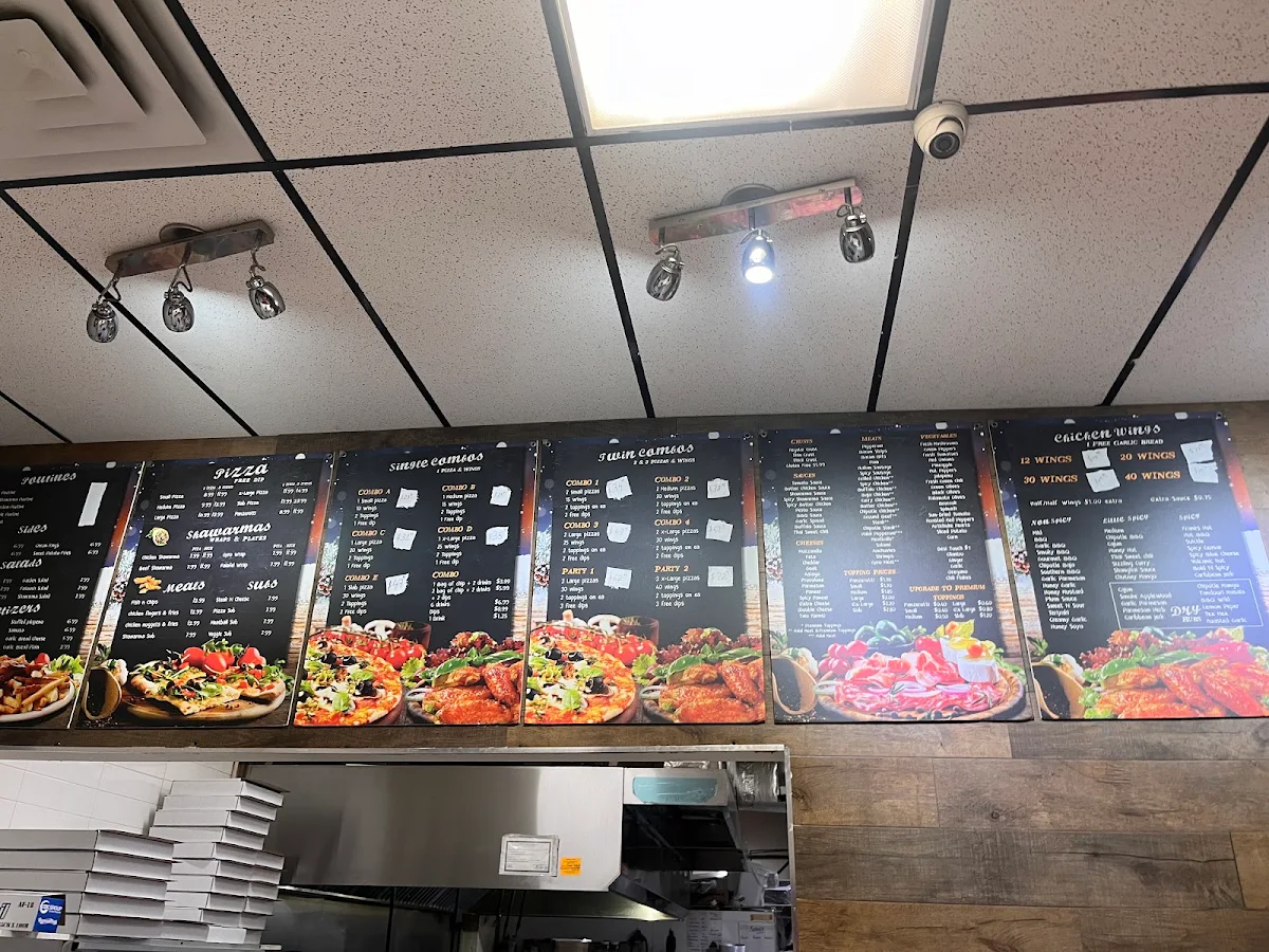 Menu, Pizza CraviN