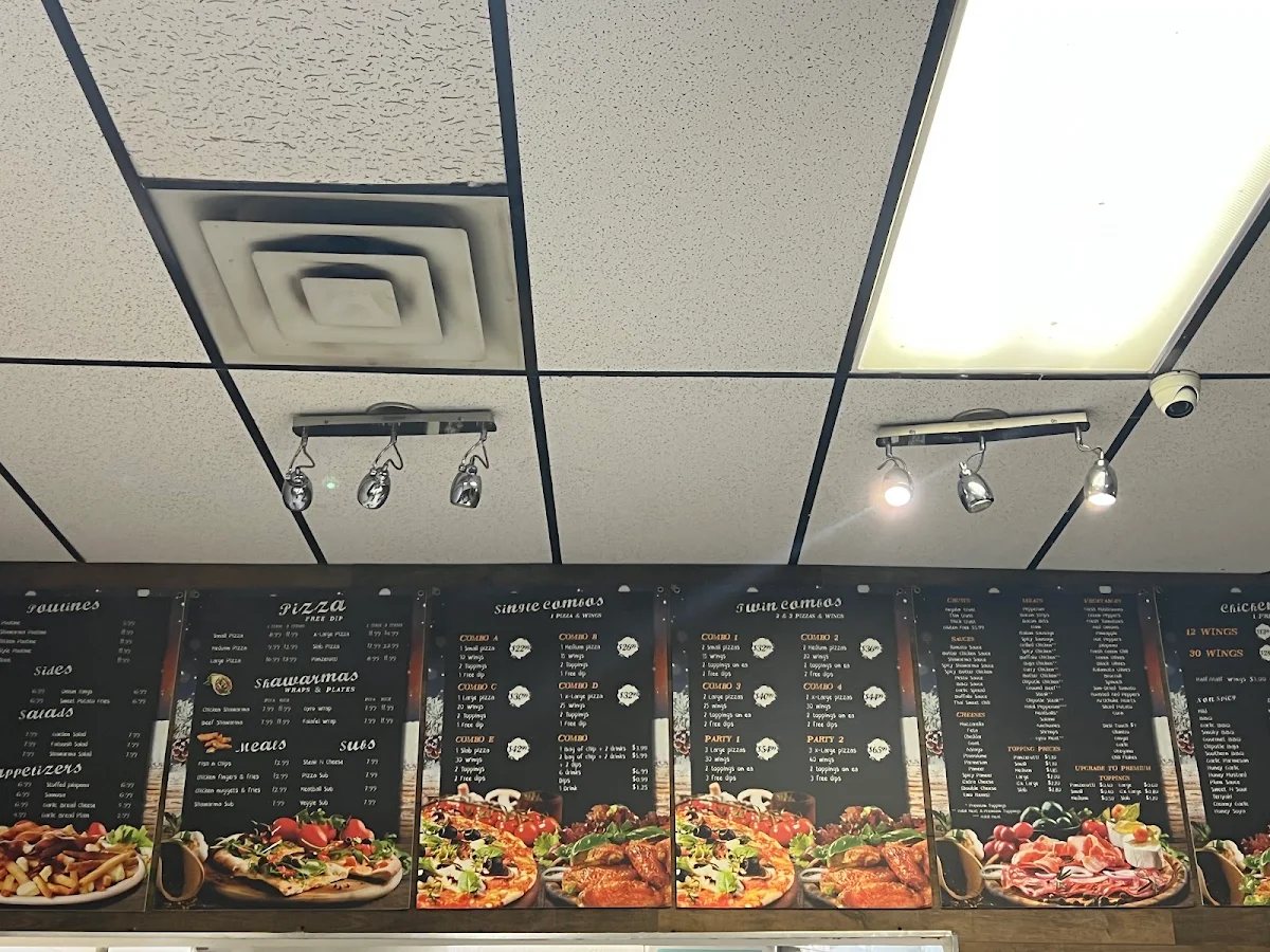 Menu, Pizza CraviN