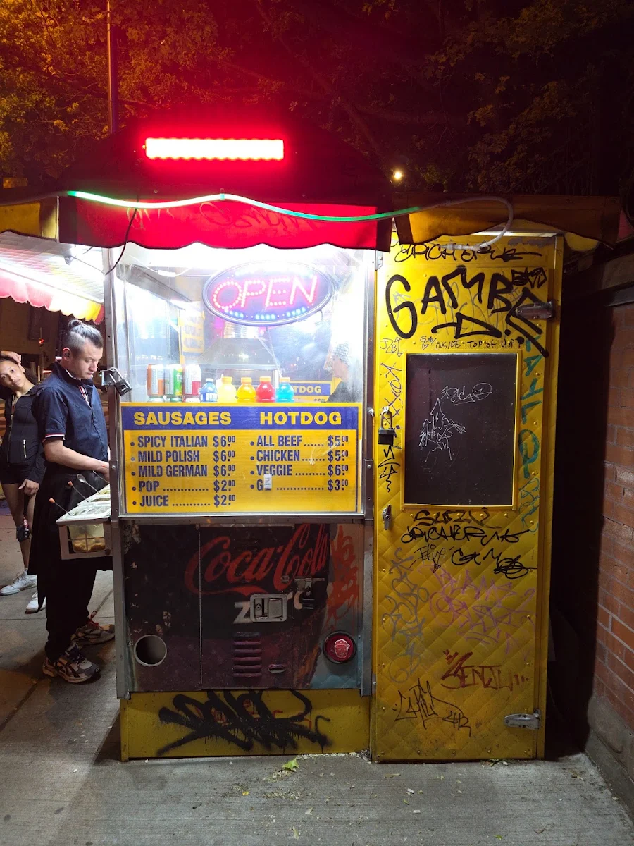 Menu, Sharif Hotdog Stand