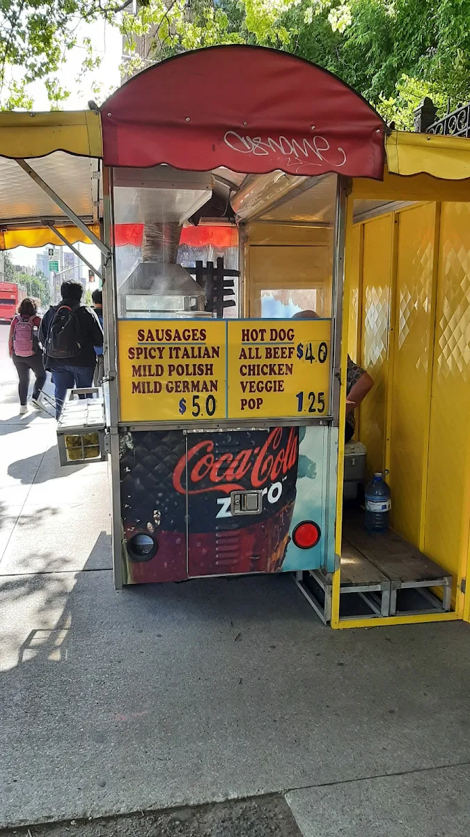 Menu, Sharif Hotdog Stand