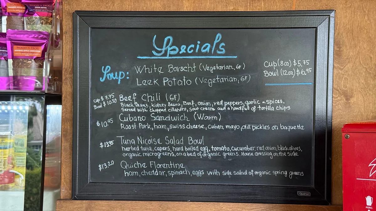 Menu, Wood N Frog Coffee Company