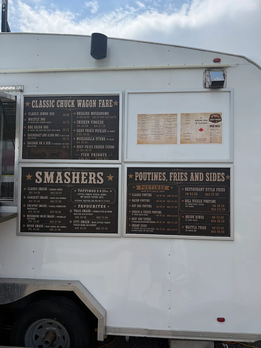 Menu, Chemong Chuck Wagon