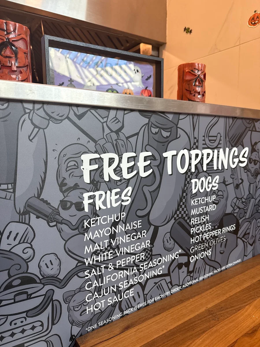 Menu, New York Fries - Lynden Park Mall