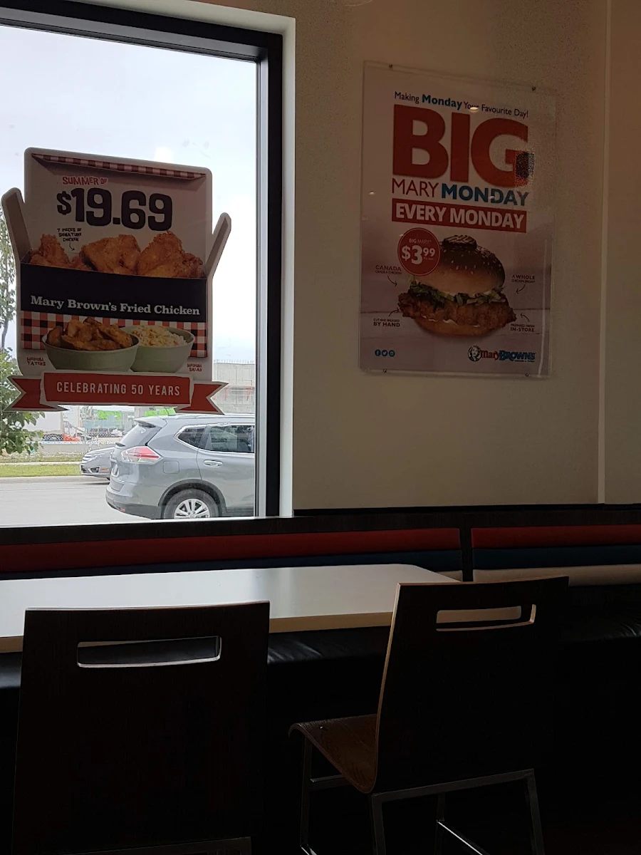 Menu, Mary Brown's Chicken