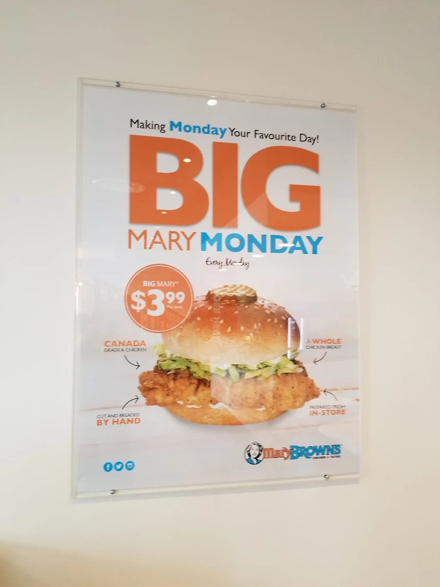 Menu, Mary Brown's Chicken