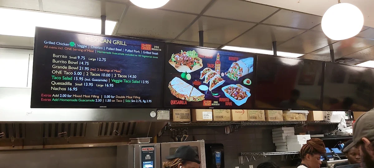 Menu, Don Burrito