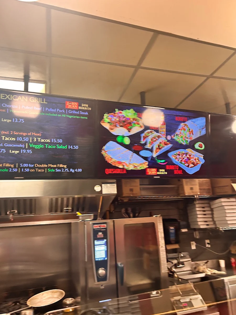Menu, Don Burrito