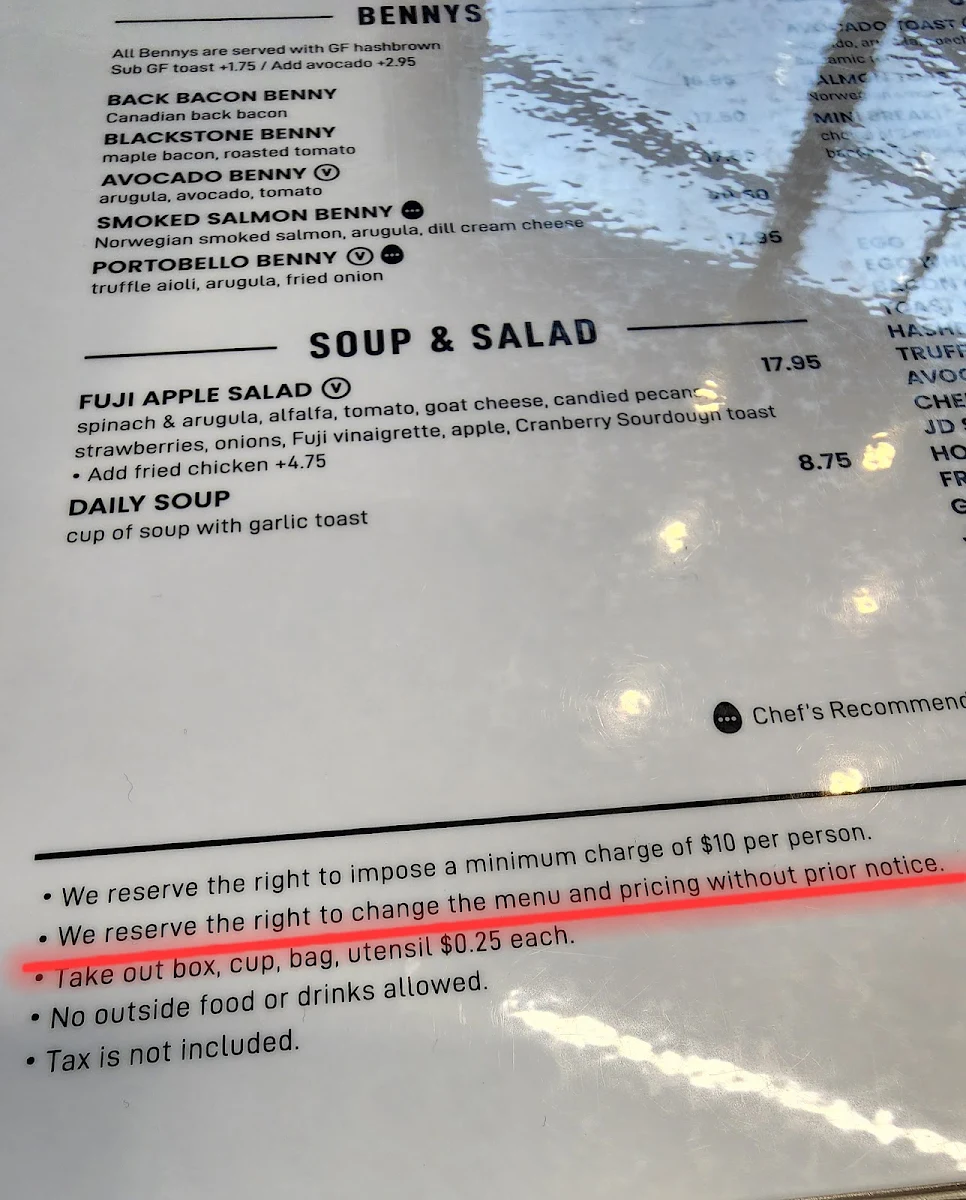 Menu, Eggcetra Breakfast Cafe