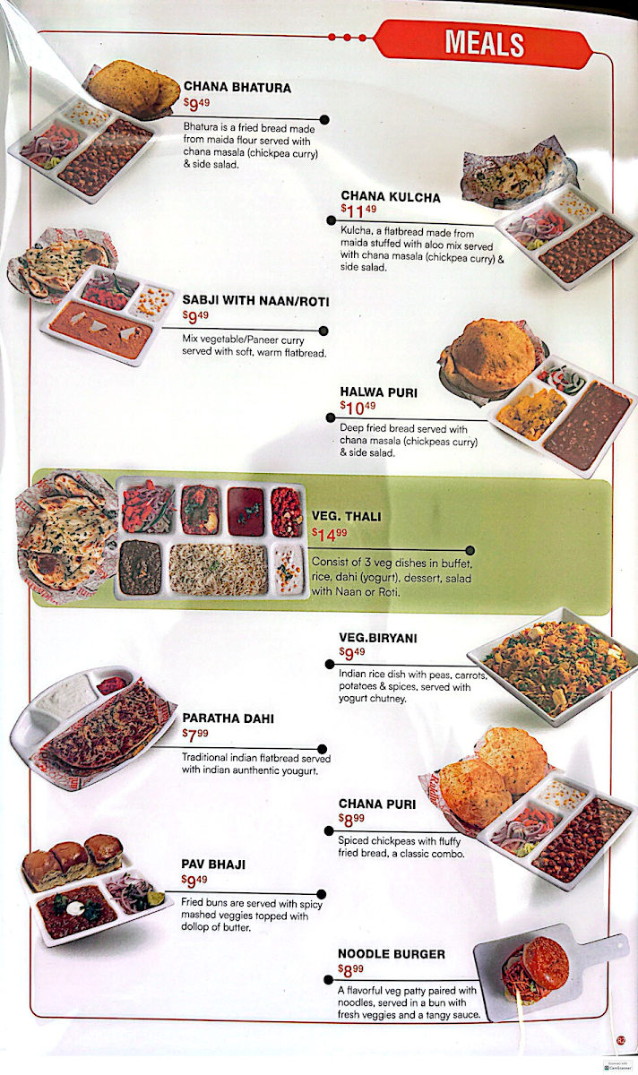 Menu, Rajdhani Sweets & Restaurant | Dundas West