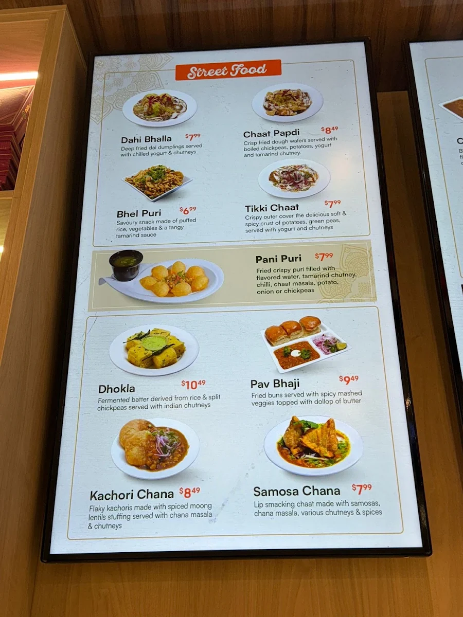 Menu, Rajdhani Sweets & Restaurant | Dundas West
