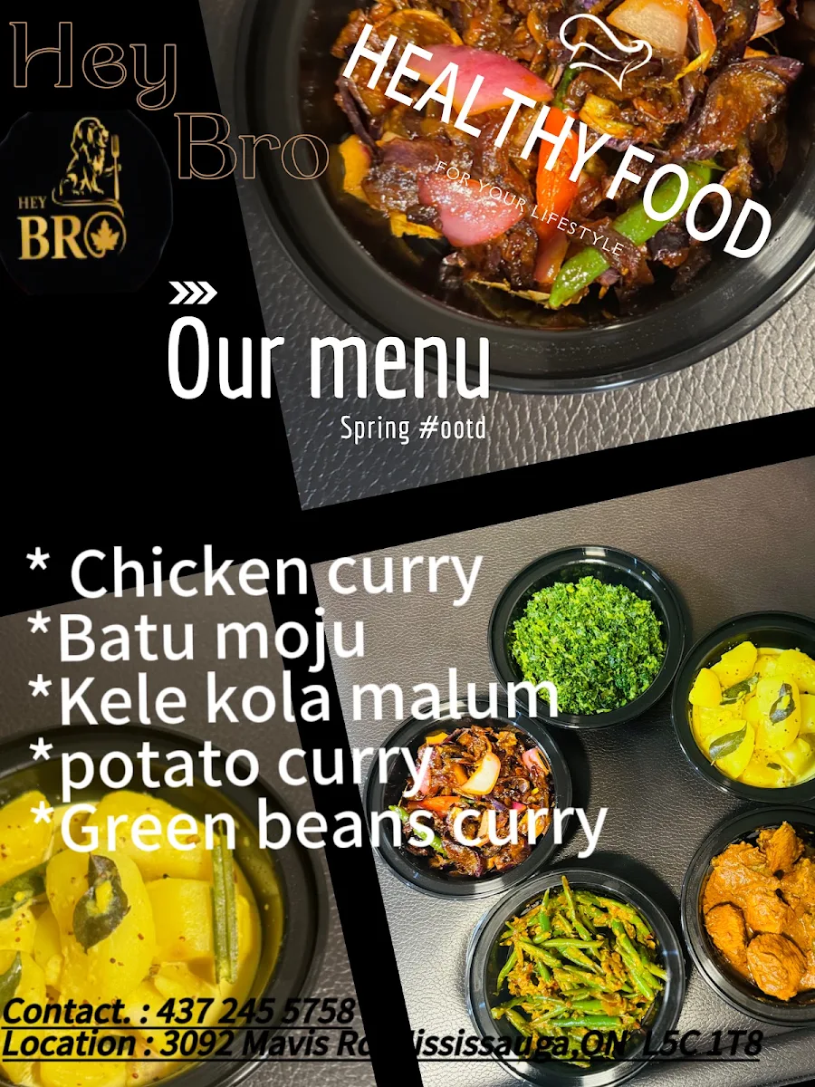 Menu, Hey Bro