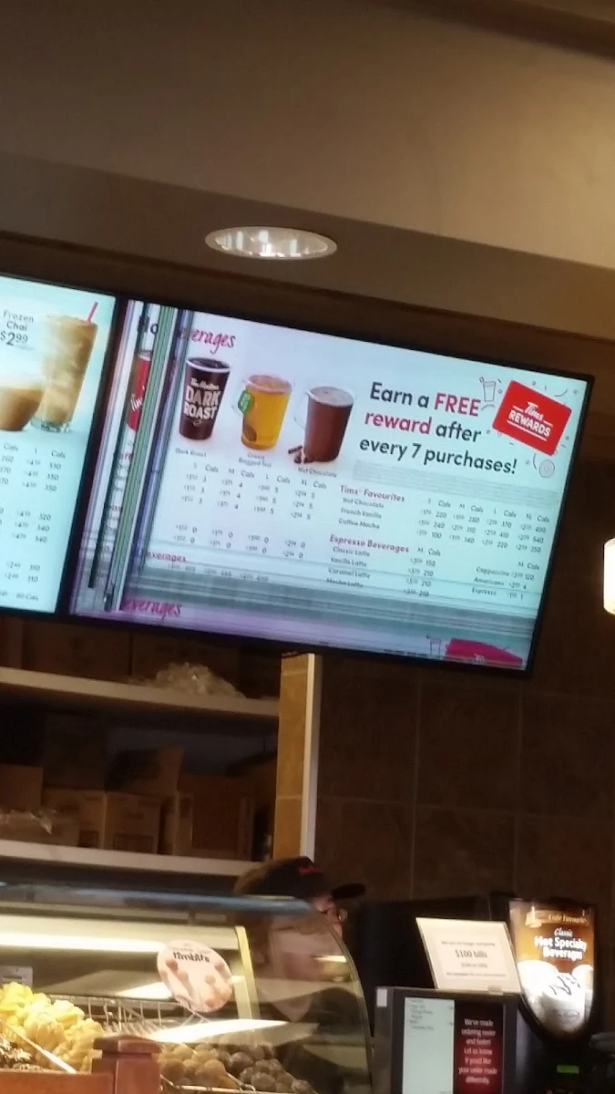 Menu, Tim Hortons