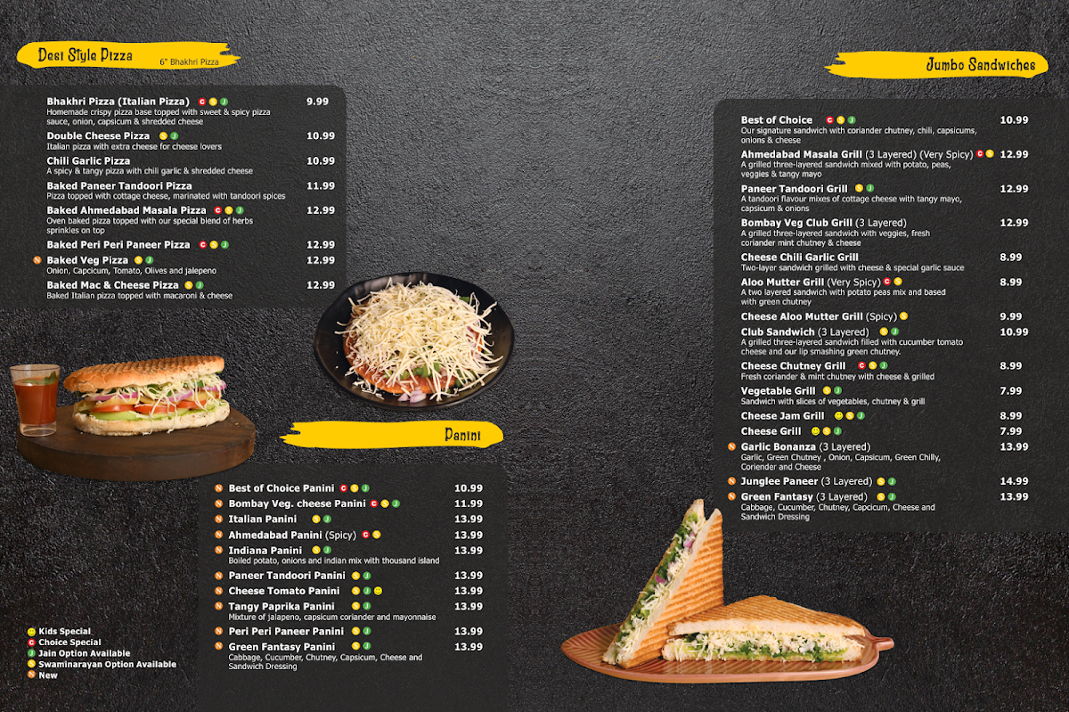 Menu, Choice Indian Restaurant