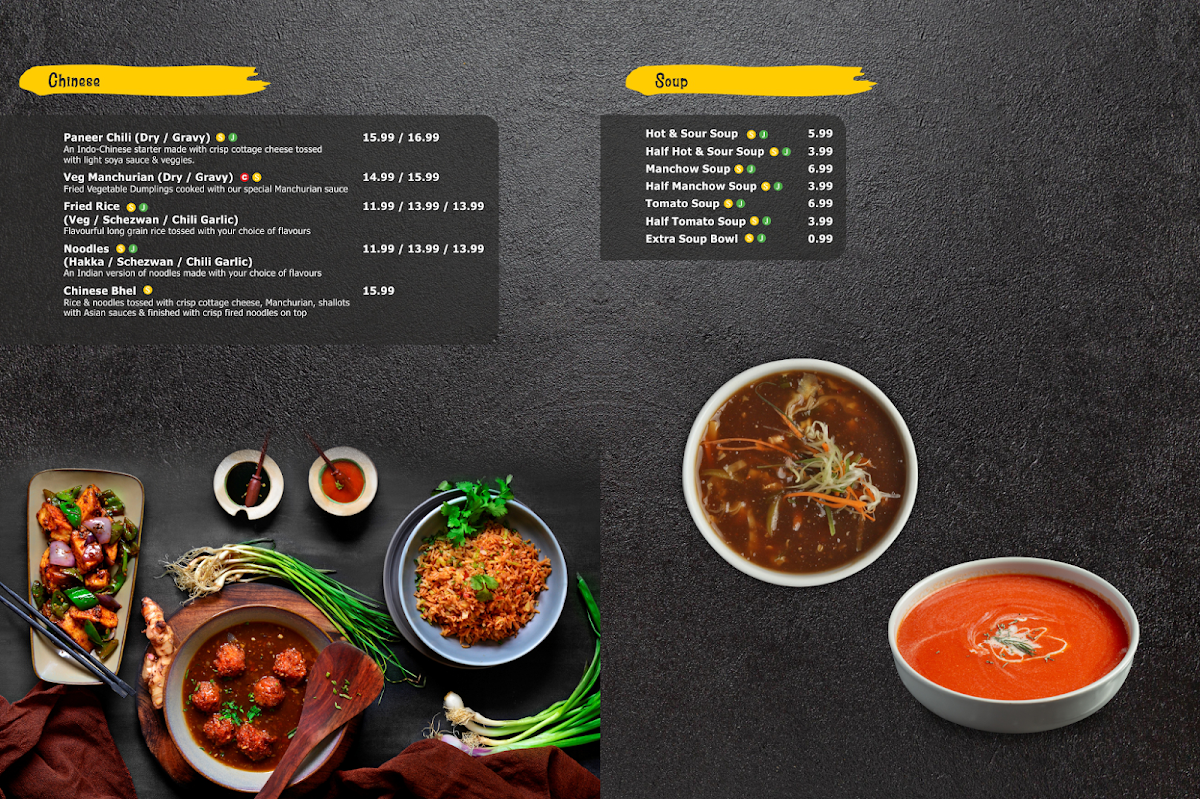 Menu, Choice Indian Restaurant