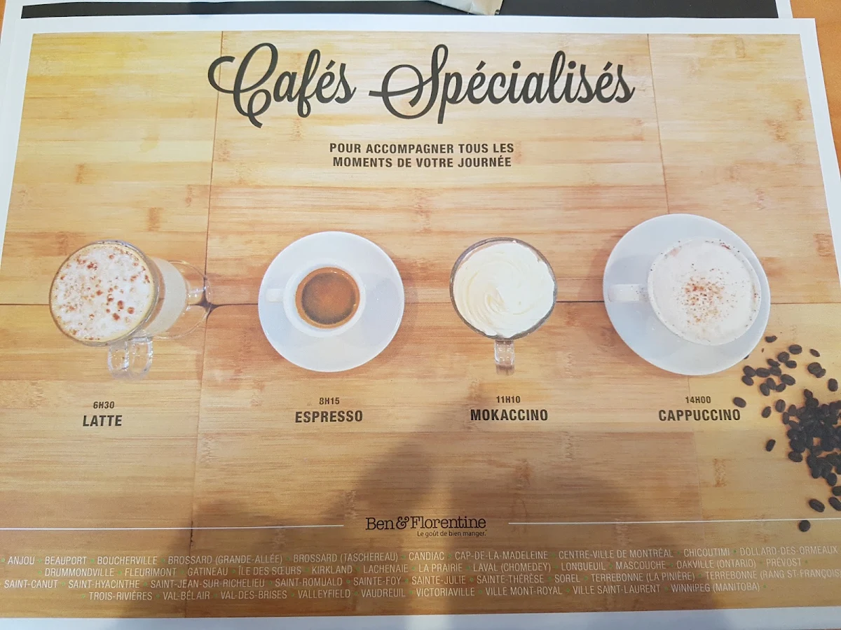 Menu, Ben & Florentine