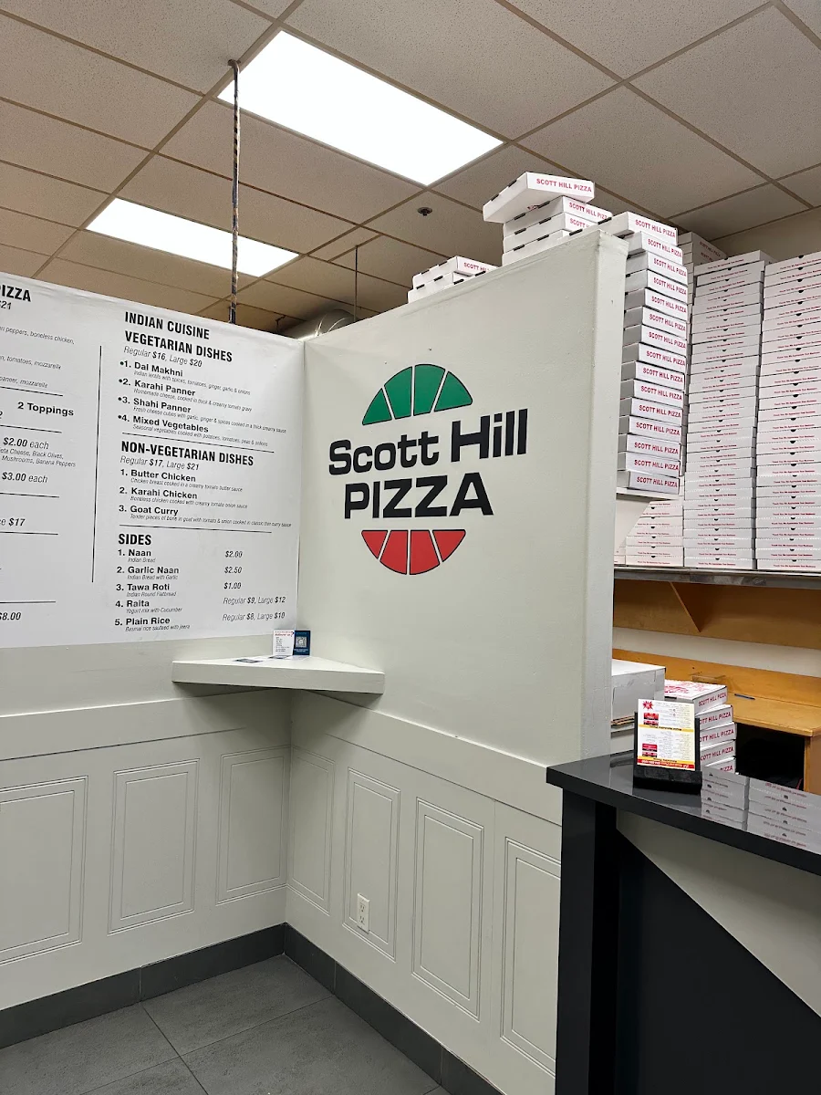 Menu, Scott Hill Pizza Newton